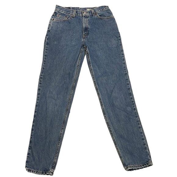 Vintage 512 Levi’s Women Slim Fit Tapered Leg Made in USA Sz‎ 12 Blue Sept 2000 - Picture 1 of 16